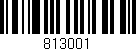 Código de barras (EAN, GTIN, SKU, ISBN): '813001'