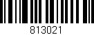 Código de barras (EAN, GTIN, SKU, ISBN): '813021'