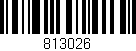 Código de barras (EAN, GTIN, SKU, ISBN): '813026'