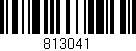 Código de barras (EAN, GTIN, SKU, ISBN): '813041'