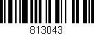 Código de barras (EAN, GTIN, SKU, ISBN): '813043'