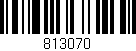 Código de barras (EAN, GTIN, SKU, ISBN): '813070'