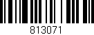 Código de barras (EAN, GTIN, SKU, ISBN): '813071'