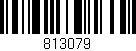 Código de barras (EAN, GTIN, SKU, ISBN): '813079'