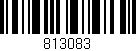 Código de barras (EAN, GTIN, SKU, ISBN): '813083'