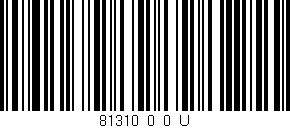 Código de barras (EAN, GTIN, SKU, ISBN): '81310_0_0_U'