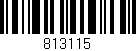 Código de barras (EAN, GTIN, SKU, ISBN): '813115'