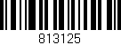 Código de barras (EAN, GTIN, SKU, ISBN): '813125'
