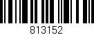 Código de barras (EAN, GTIN, SKU, ISBN): '813152'