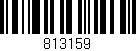 Código de barras (EAN, GTIN, SKU, ISBN): '813159'