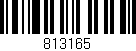 Código de barras (EAN, GTIN, SKU, ISBN): '813165'