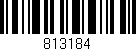 Código de barras (EAN, GTIN, SKU, ISBN): '813184'