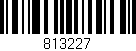 Código de barras (EAN, GTIN, SKU, ISBN): '813227'