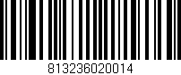 Código de barras (EAN, GTIN, SKU, ISBN): '813236020014'