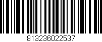 Código de barras (EAN, GTIN, SKU, ISBN): '813236022537'
