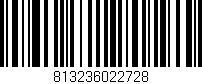 Código de barras (EAN, GTIN, SKU, ISBN): '813236022728'