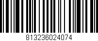 Código de barras (EAN, GTIN, SKU, ISBN): '813236024074'