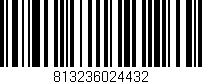Código de barras (EAN, GTIN, SKU, ISBN): '813236024432'
