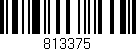 Código de barras (EAN, GTIN, SKU, ISBN): '813375'