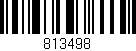 Código de barras (EAN, GTIN, SKU, ISBN): '813498'