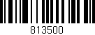 Código de barras (EAN, GTIN, SKU, ISBN): '813500'
