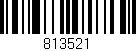 Código de barras (EAN, GTIN, SKU, ISBN): '813521'