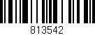 Código de barras (EAN, GTIN, SKU, ISBN): '813542'