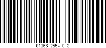 Código de barras (EAN, GTIN, SKU, ISBN): '81366_2554_0_3'