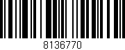 Código de barras (EAN, GTIN, SKU, ISBN): '8136770'