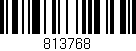 Código de barras (EAN, GTIN, SKU, ISBN): '813768'