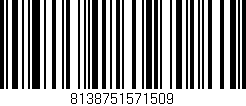 Código de barras (EAN, GTIN, SKU, ISBN): '8138751571509'