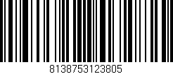 Código de barras (EAN, GTIN, SKU, ISBN): '8138753123805'