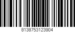 Código de barras (EAN, GTIN, SKU, ISBN): '8138753123904'
