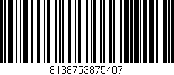 Código de barras (EAN, GTIN, SKU, ISBN): '8138753875407'