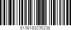 Código de barras (EAN, GTIN, SKU, ISBN): '8139183235236'