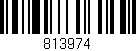 Código de barras (EAN, GTIN, SKU, ISBN): '813974'