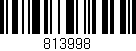 Código de barras (EAN, GTIN, SKU, ISBN): '813998'