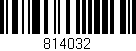 Código de barras (EAN, GTIN, SKU, ISBN): '814032'