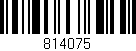 Código de barras (EAN, GTIN, SKU, ISBN): '814075'