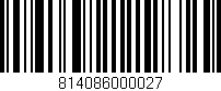 Código de barras (EAN, GTIN, SKU, ISBN): '814086000027'