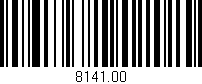 Código de barras (EAN, GTIN, SKU, ISBN): '8141.00'