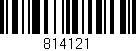 Código de barras (EAN, GTIN, SKU, ISBN): '814121'