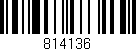 Código de barras (EAN, GTIN, SKU, ISBN): '814136'