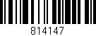 Código de barras (EAN, GTIN, SKU, ISBN): '814147'