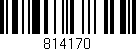 Código de barras (EAN, GTIN, SKU, ISBN): '814170'