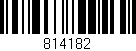 Código de barras (EAN, GTIN, SKU, ISBN): '814182'