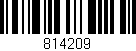 Código de barras (EAN, GTIN, SKU, ISBN): '814209'