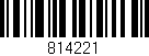 Código de barras (EAN, GTIN, SKU, ISBN): '814221'