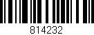 Código de barras (EAN, GTIN, SKU, ISBN): '814232'