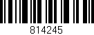 Código de barras (EAN, GTIN, SKU, ISBN): '814245'